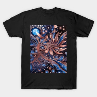 Other Worldly Designs- nebulas, stars, galaxies, planets with feathers T-Shirt